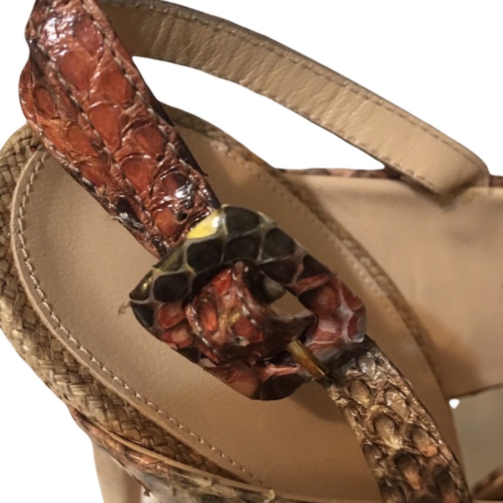 Alexandre Birman Python Exotic Multicolor Heels - image 5